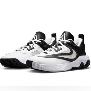 Nike Men's Basketball Shoe, White Black, 12